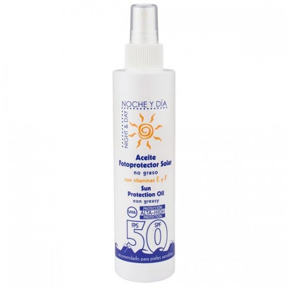 Aceite protector solar, tacto seco, FPS 50 200 ml